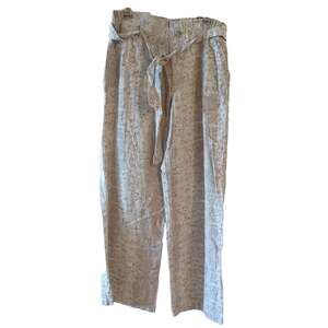 NWT Rewash Paper Bag Pants, Linen Blend, L